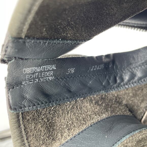 Paul Green Women's Newbury Suede Gray Leather Wedge Chunky Heeled Boots Size 7 - Picture 6 of 12